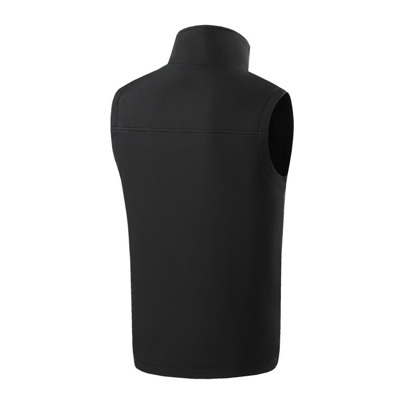 Popular Men'S Stand-Up Collar Heating Vest Cotton Vest Electric Heating Vest Usb Powered Intelligent Constant Temperature Heating Cotton Coat - Image 4